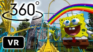 Spongebob Squarepants Roller Coaster │360 Video│Extreme Roller Coasters