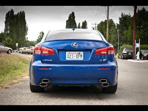 Best Lexus IS-F exhaust sound complation - revs and accelerations, tunnel run.