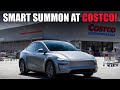 SMART SUMMON AT COSTCO WITH TESLA FSD 14.3.2!