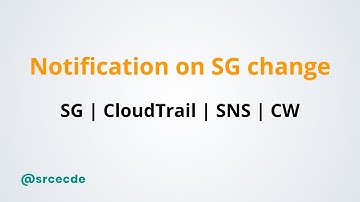 Notification on security group change | CloudTrail | CloudWatch