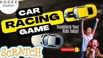 🎮 How to Create a Car Racing Game in Scratch 🏁 Part 1 – Step-by-Step Coding by Kodex Academy 🚗