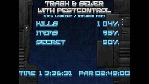 DOOM 2: BTSX Ep. 1 UV Pistol Start/No Saves - Map 21 (Trash & Sewer With Pest Control) on PS4