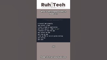 Node JS Purpose of PM2 in Node.js #nodejsinterviewquestions #nodejstutorial #nodejs #job #