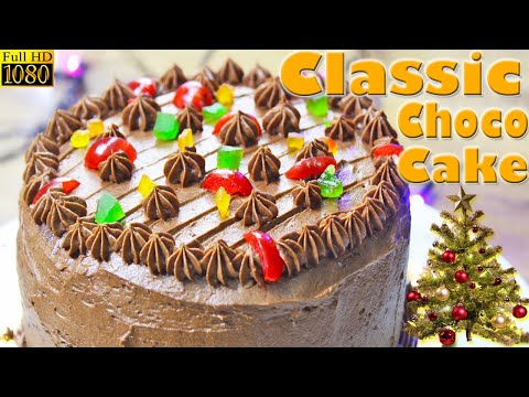 christmas-cake-recipe-|-classic-chocolate-cake-|-chocolate-cake-recipe