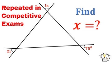 Find the Value of x in the given Figure? | How to solve for x? |Maths Geometry Problem solving Trick