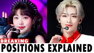 K-pop positions explained