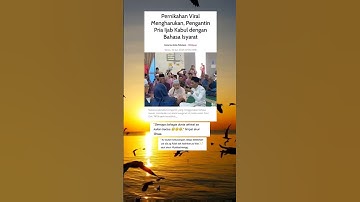 PERNIKAHAN VIRAL! Pengantin Pria Ijab Kabul Pakai Bahasa Isyarat😲 #foryou #viral #fyp