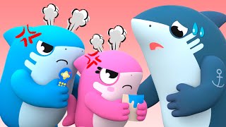 Baby, Be Nice to Your Family | Good Manners | Kids Songs | Sharks Family Songs