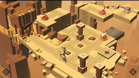 Lara Croft GO The Maze of Spirits Level 2 The Doorstep of Spirits Walkthrough