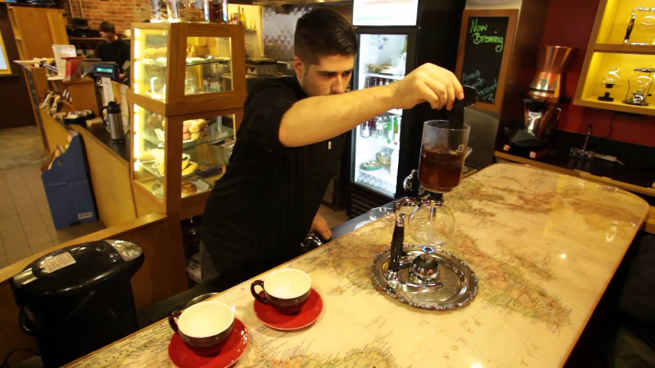 siphon coffee brewing at seattle coffee works youtube seattle works coffee