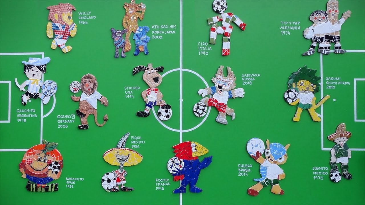 Fifa World Cup Symbols Logos Mascots Posters The Balls And Songs 1930 18 Youtube