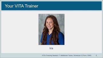 Session 7   Additional Taxes, Schedule 2 Form 1040