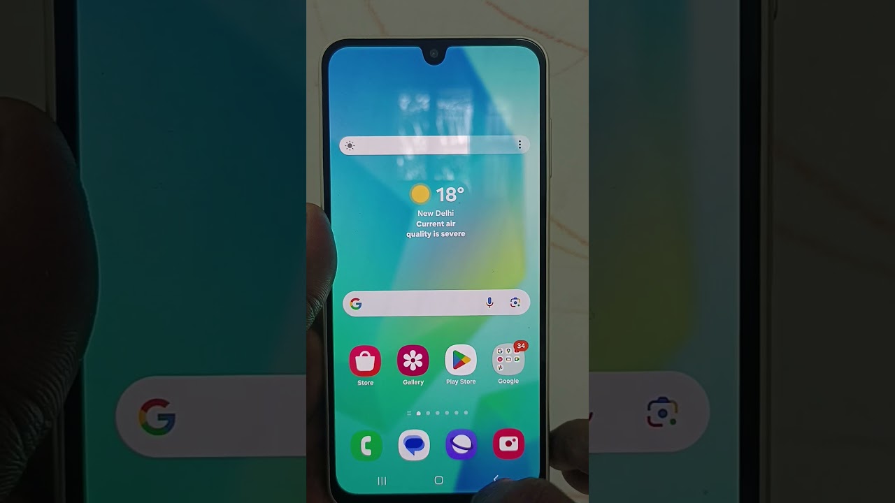 Power saving mode enable settings in Samsung Galaxy A16 5G smartphone 