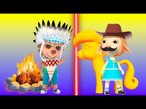 카우보이 모자 아래 피크닉 | 어린이 만화 | 돌리와 친구 차원