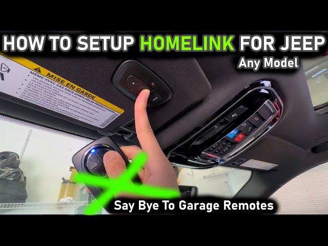 How To Program Jeep Grand Cherokee Garage Opener