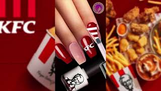 Kfc Nail Art Idea 4K Asmr Animation With Relaxing Sounds