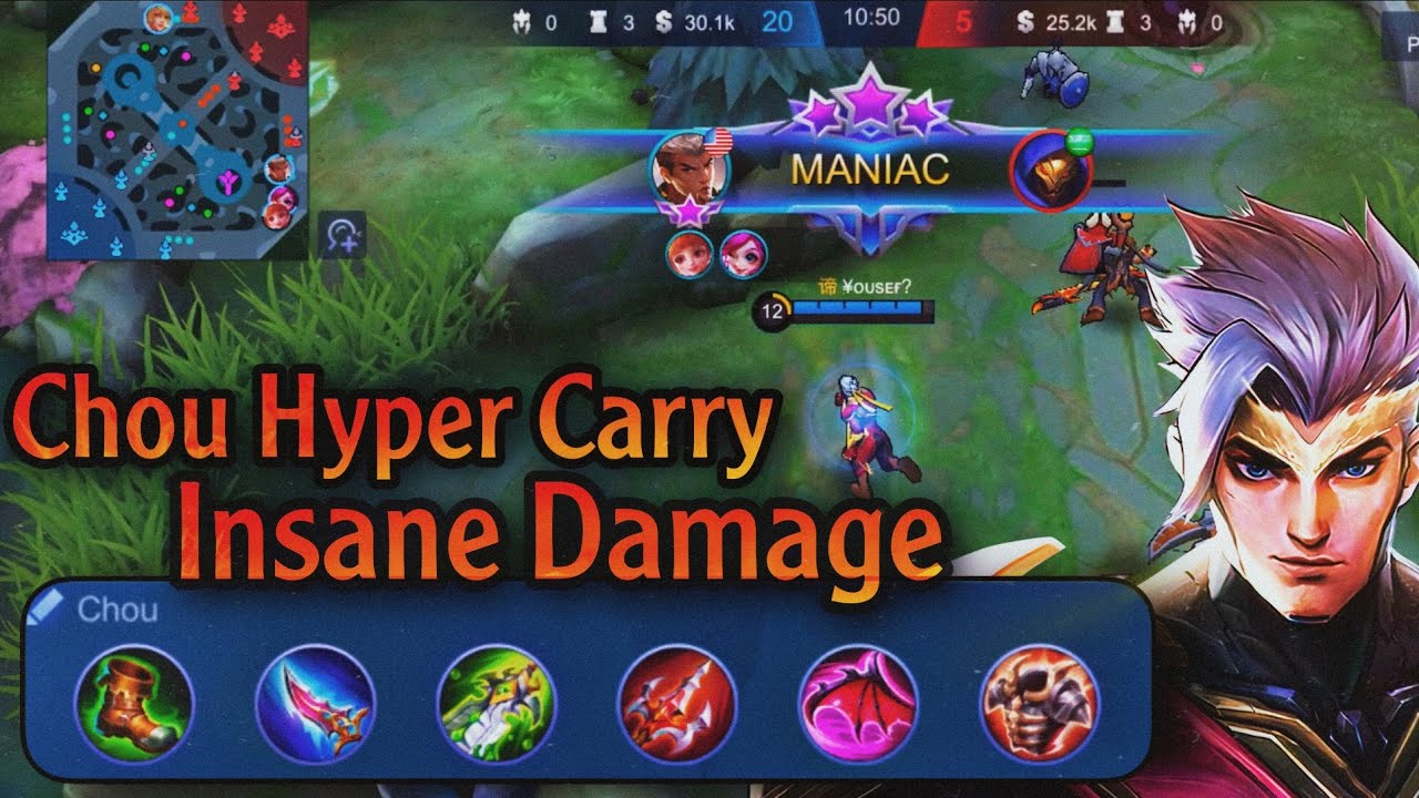 Chou Hyper x Angela Combo is unstoppable Insane Damage!!! - MLBB