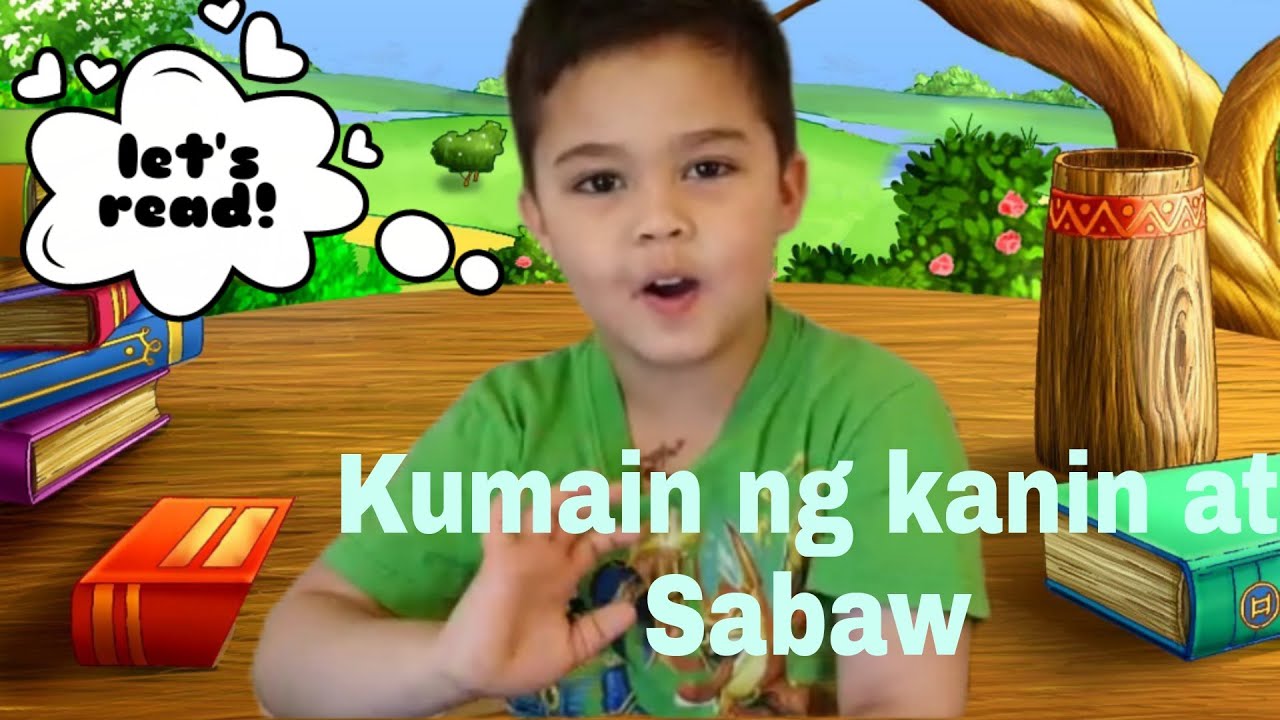 Swedish-Pinoy kid Practice Reading English+Nag-ulam ng sabaw sa kanin