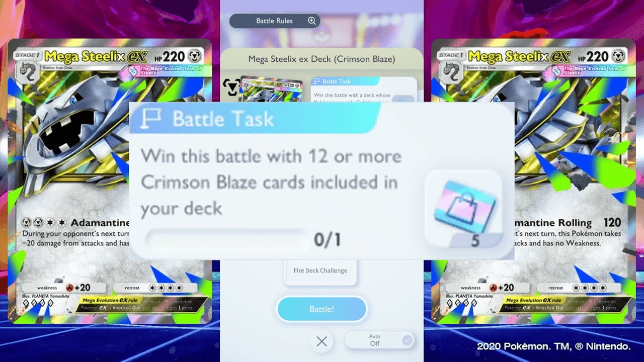 Мега Стиликс EX | Испытание «12 или более карт» | Pokémon TCG Pocket