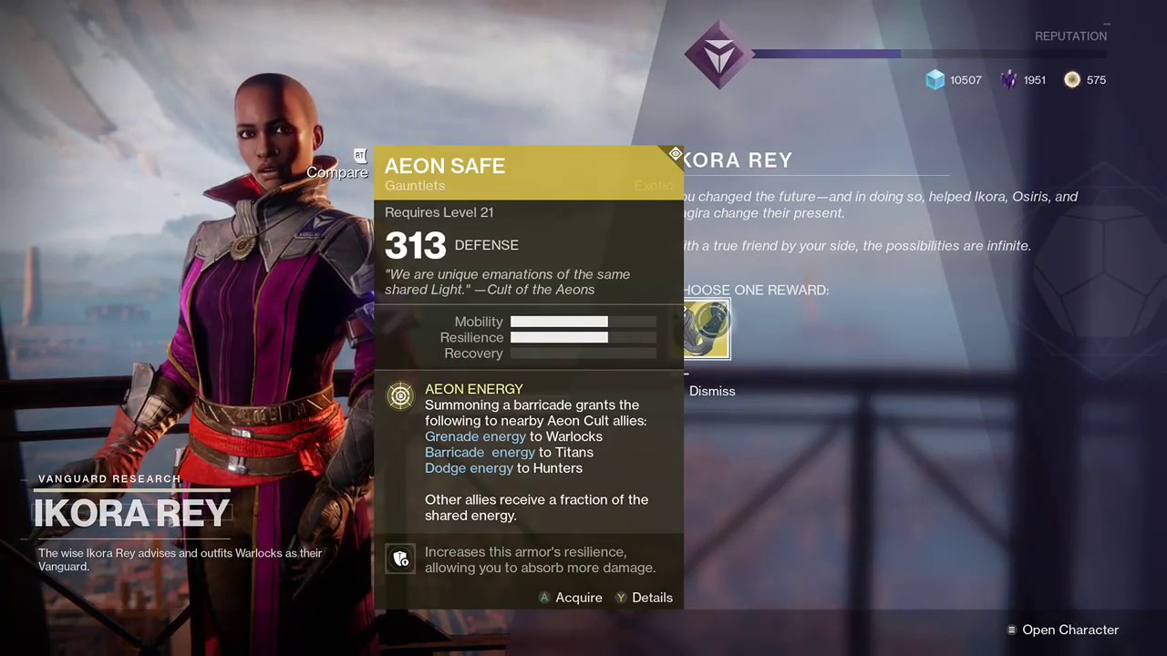 Exotic Aeon Safe - Destiny 2