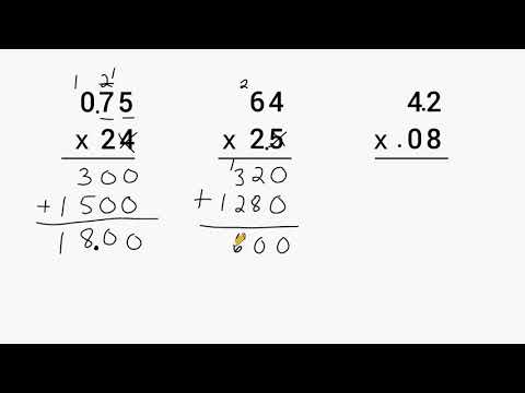 Multiplying Decimals - Where Does The Decimal Go?