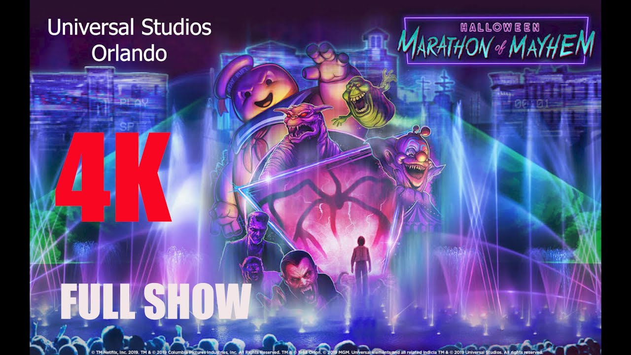 HHN 2019 MARATHON OF MAYHEM FULL SHOW UNIVERSAL STUDIOS 4K