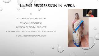 Linear regression in Weka