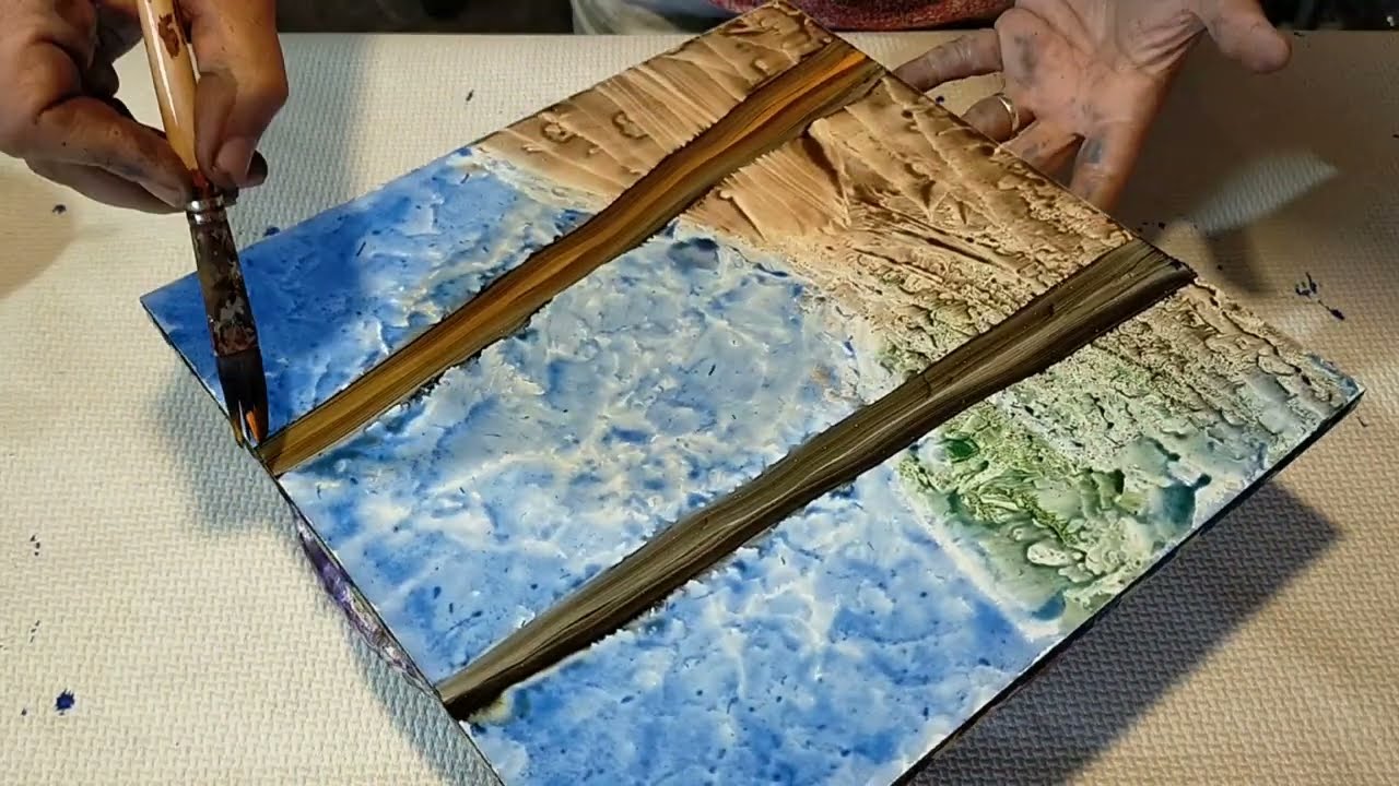 TÉCNICA NOVEDOSA PARA PINTAR 💎 ARTE FLUIDO MÁGICO 💥🎨