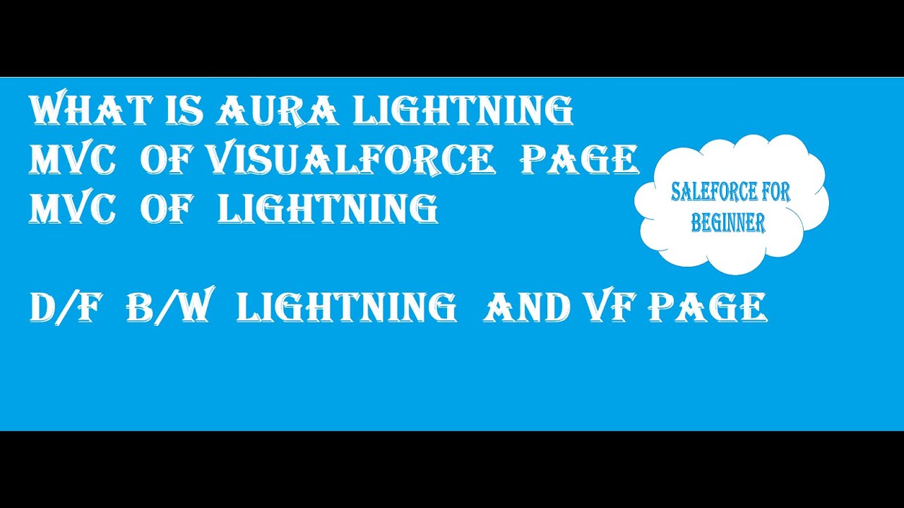 Salesforce Lightning || Difference in VF Page and Lightning ||MVC of ...