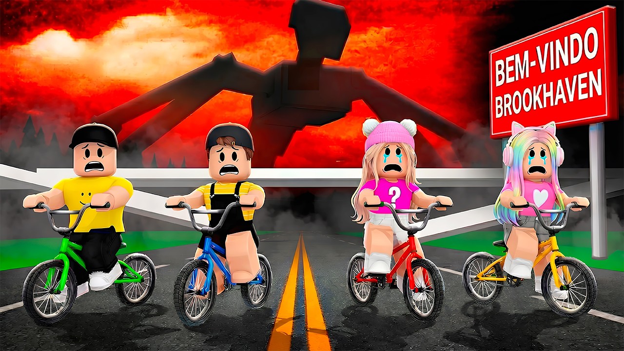 SOBREVIVEMOS AO STRANGER THINGS no BROOKHAVEN *o mundo invertido abriu!