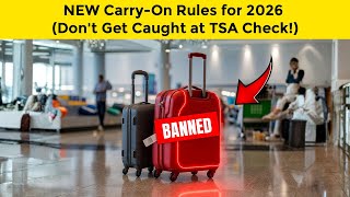 8 NEW Carry-On Rules for 2026! (Here's What TSA Won't Allow!)