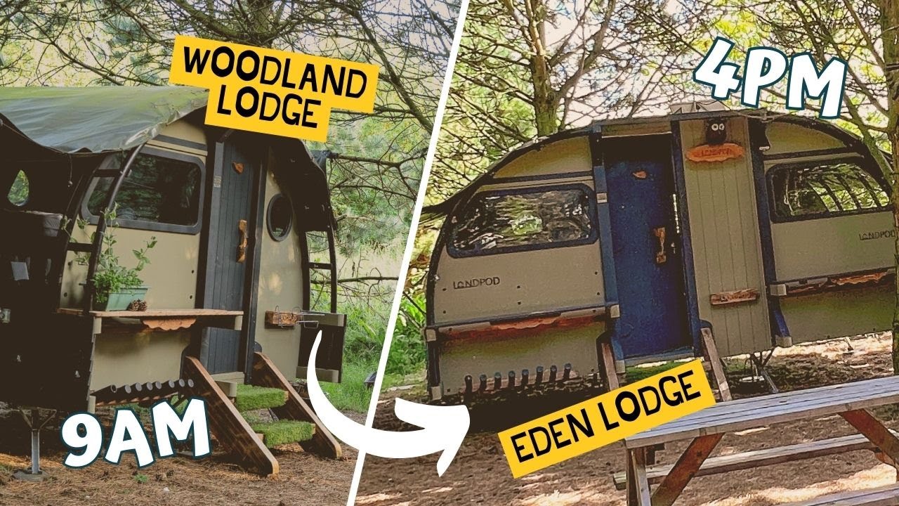 Woodland Lodge to Eden Lodge Landpod Conversion in One Day YouTube