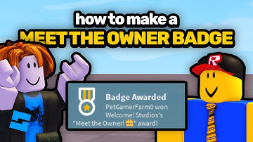 How to Make a Meet the Owner Badge in Roblox Studio