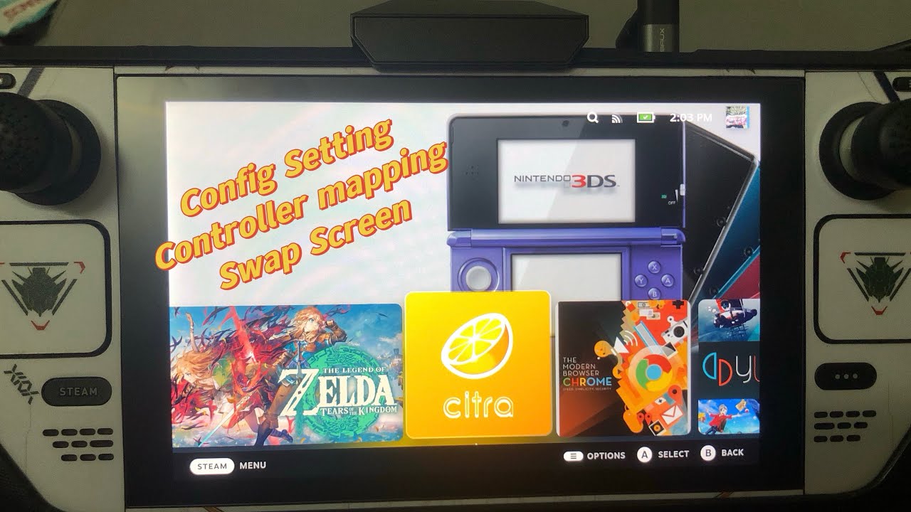 3DS Emulator Citra on Steam Deck Steam OS The Legend of Zelda