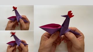 Easy Origami Moving Hen
