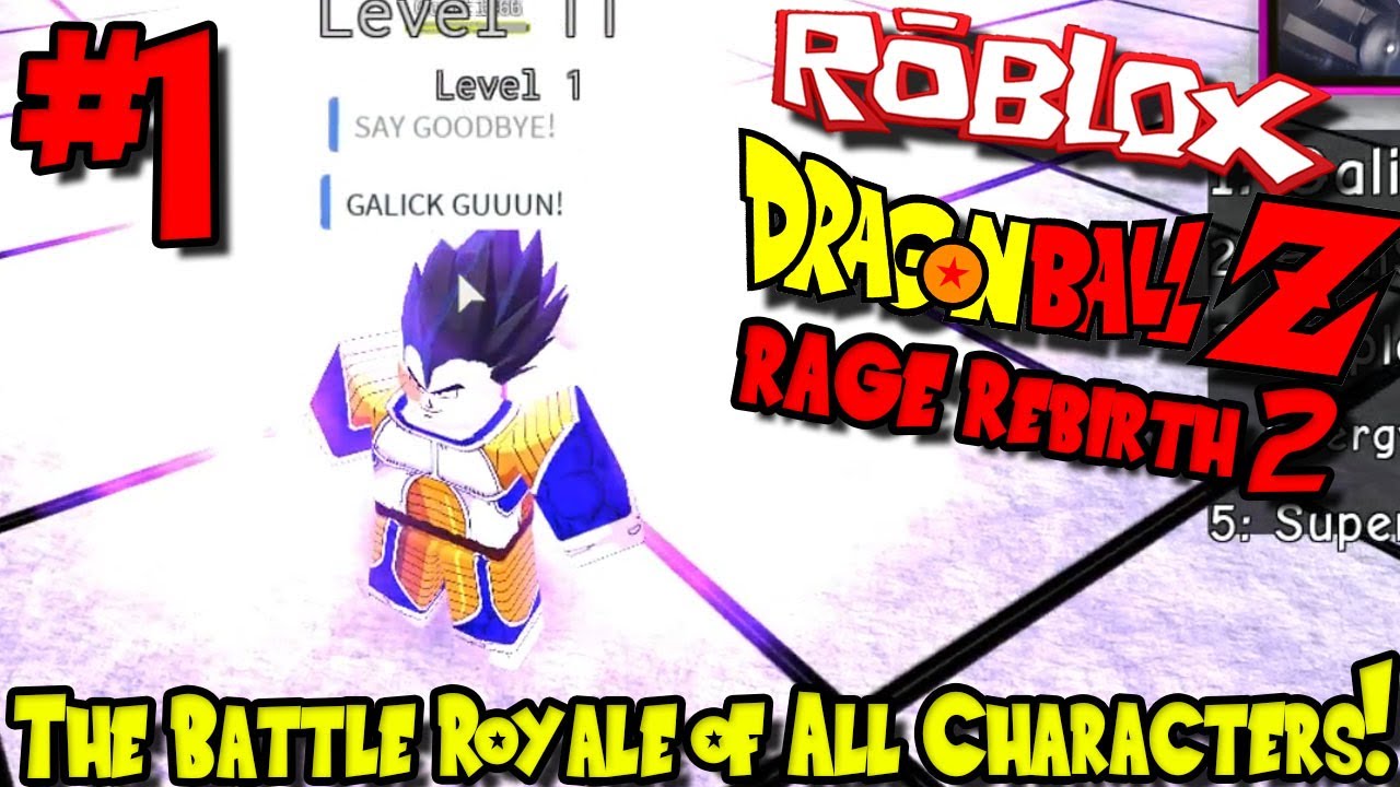 The Battle Royale Of All Characters Roblox Dragon Ball Rage - fotos de roblox dragon ball rage