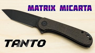 Civivi Elementum Dark Brown Matrix Micarta Tanto Knife Unboxing Review