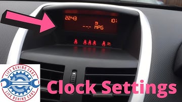 Peugeot 207 Clock Time & Date Adjustment  Settings
