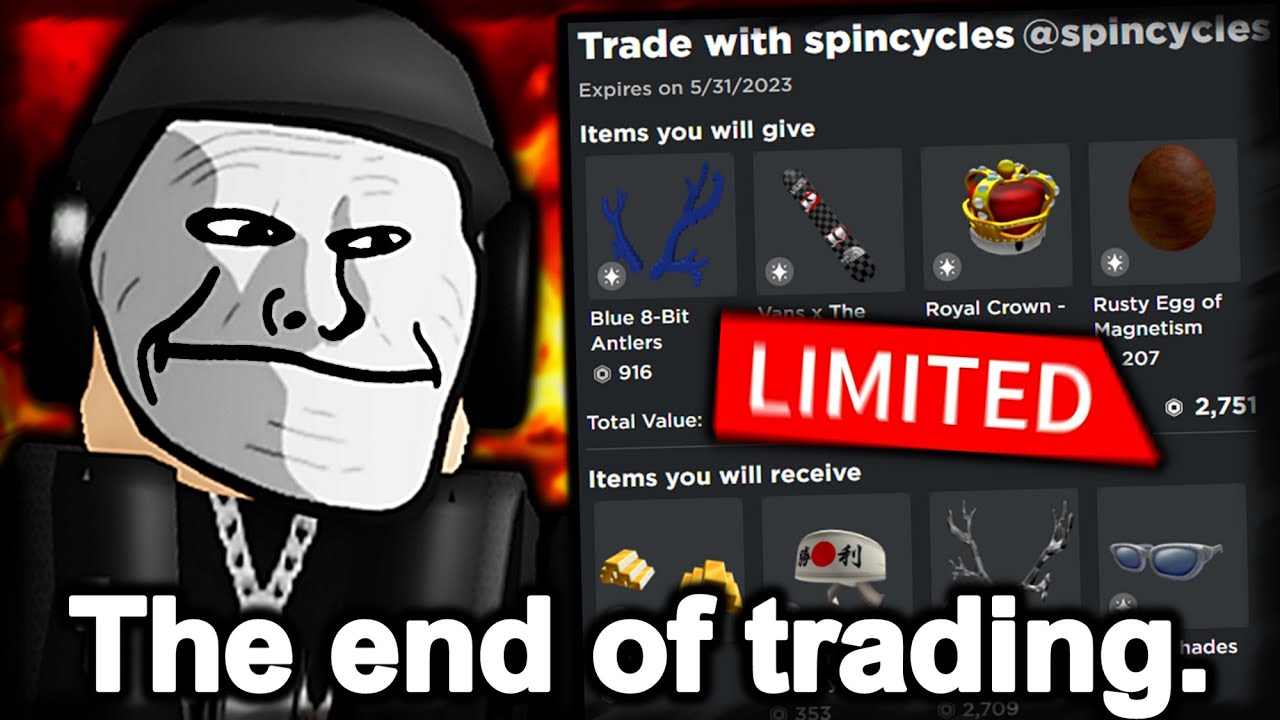 DID ROLIMONS DOOM ROBLOX TRADING? (NEW CHANGE TO ALL LIMITEDS!) 