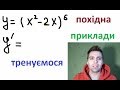 ПОХідна складеної функція  Приклади. Тренуємося