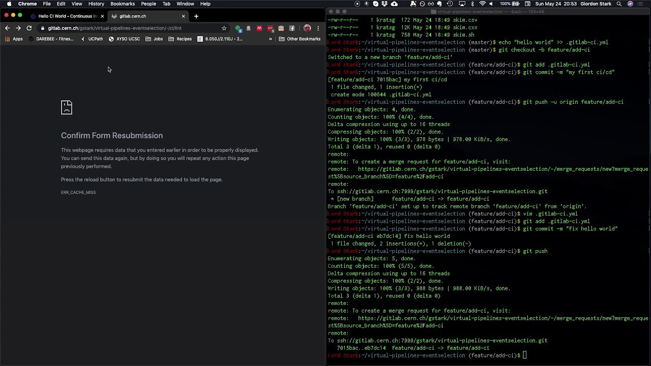 [GitLab CI/CD Tutorial] 06: Hello CI World - YouTube