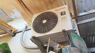 ASMR OUTDOOR AC SHARP AH-AP5SHL-START UP-TURN OFF!#startup#asmr@Kokosean261