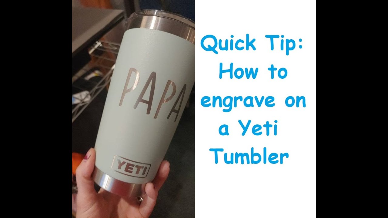 How To Laser Engrave Yeti Cups Bottles?