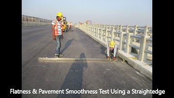 Flatness & Pavement Smoothness Using a Straightedge