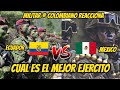 Militar  colombiano reacciona mexico vs ecuador