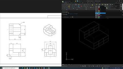 DraftSight for Beginners Example I003 Japanese : 等角図, SNAP, Sheet, VIEWPORT, DIMENSION