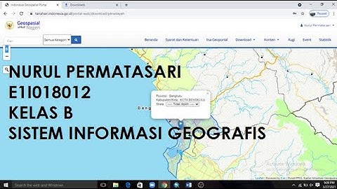 SISTEM INFORMASI GEOGRAFIS (CARA MEMPEROLEH DATA SPASIAL MELALUI INA-GEOPORTAL)