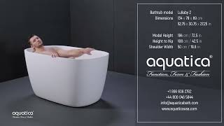Aquatica Lullaby 2 Freestanding Bathtub Demo Video for Tall People