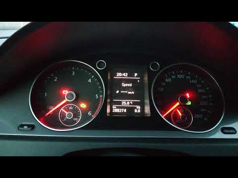 Passat B6 2010. Обнулить сервис интервал. Вход в меню бортового компьютера. Reset servis interval.