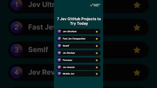 7 Jev GitHub Projects to Try Today